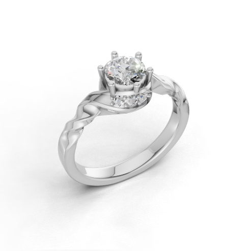 Celestial Vine Side Stone Ring