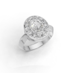 Florentine Glow Halo Ring