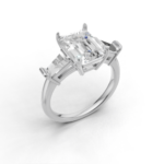 Marcella Three-Stone Engagement Ring
