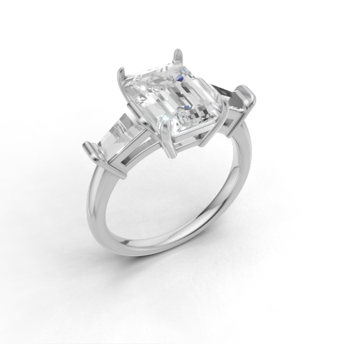 Marcella Three-Stone Engagement Ring