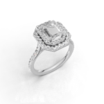 Noelle Double Halo Engagement Ring