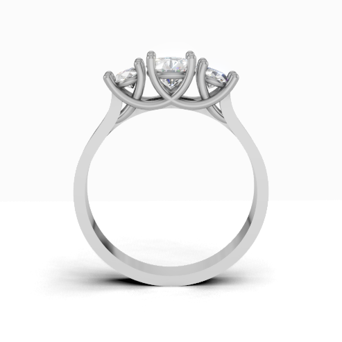Odessa Trellis Three-Stone Ring