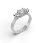Odessa Trellis Three-Stone Ring