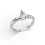 Solene Tear Solitaire Ring