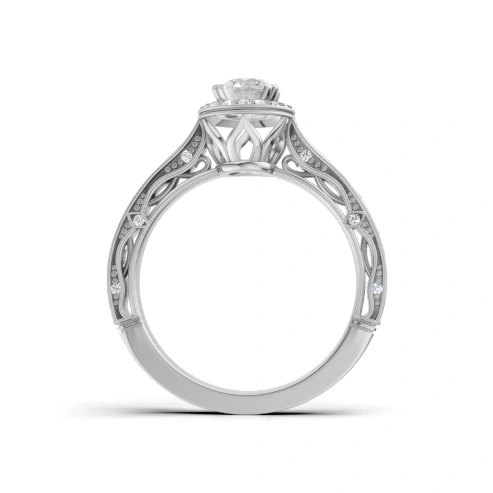 Amara Lace Halo Ring