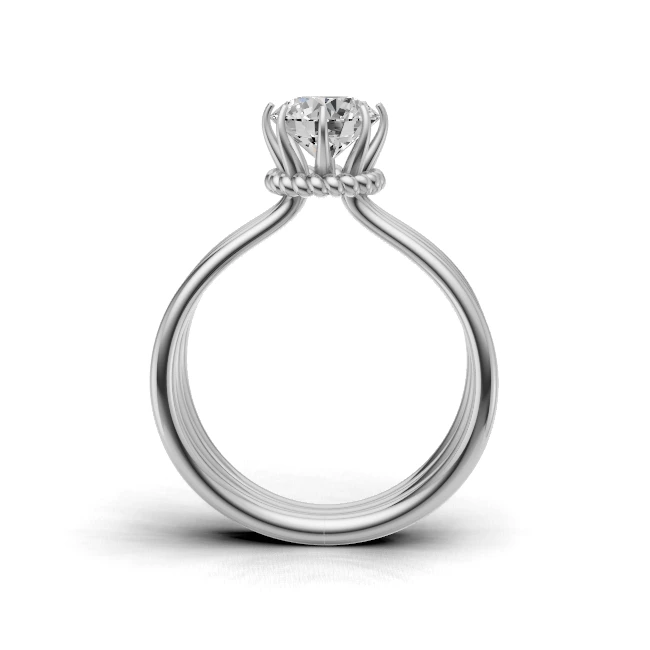 Aurelia Vine Solitaire Ring