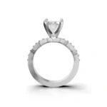 Aurora Crest Solitaire Ring