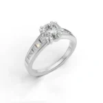 Aurora Grace Side Stone Ring