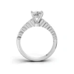 Cascade Elegance Side Stone Ring