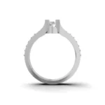 Celestia Channel Crown Side Stone Ring