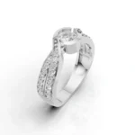 Celestial Embrace Side Stone Ring