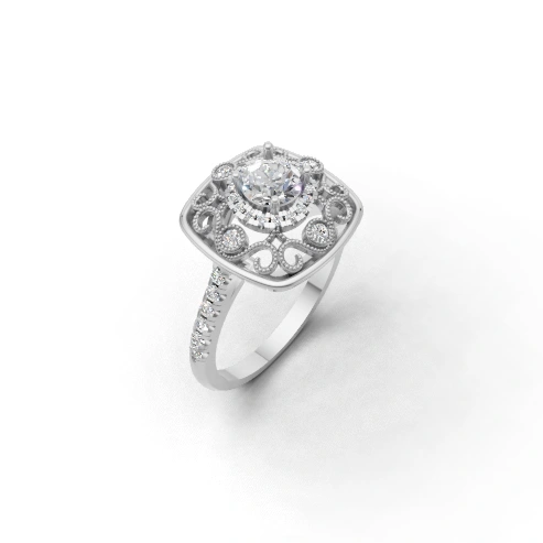 Empress Lattice Vintage Ring