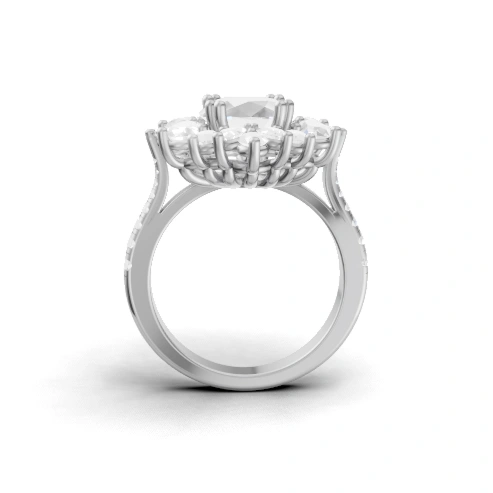 Evelisse Floral Halo Ring