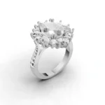 Evelisse Floral Halo Ring