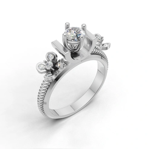 Flora Enchant Twist Vintage Ring