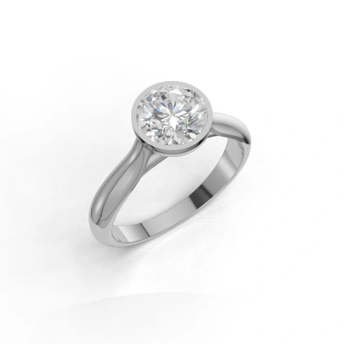 Golden Whisper Bezel Ring