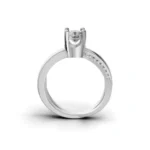 Harmony Twist Side Stone Ring