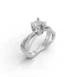 Harmony Twist Side Stone Ring