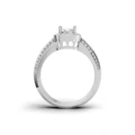 Imperial Crown Side Stone Ring