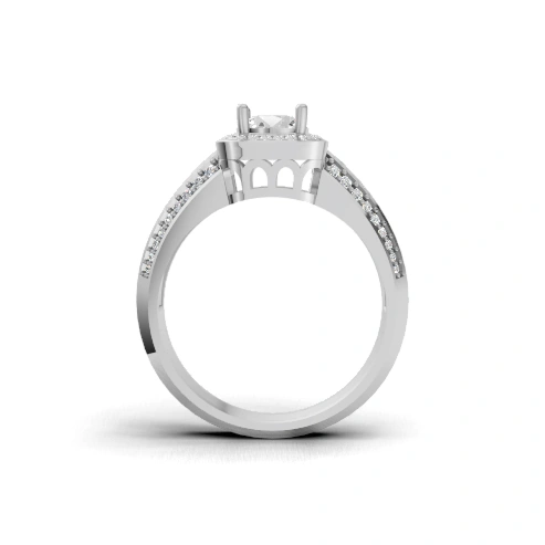Imperial Crown Side Stone Ring