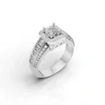 Imperial Crown Side Stone Ring
