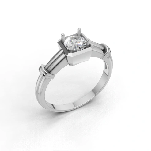 Imperial Vault Solitaire Ring