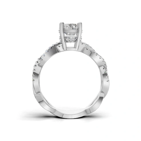 Infinity Bloom Hidden Halo Ring