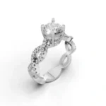 Infinity Bloom Hidden Halo Ring