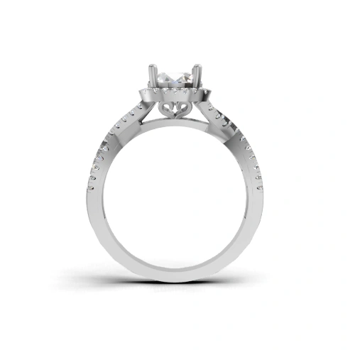 Infinity Crown Halo Ring