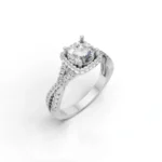 Infinity Crown Halo Ring