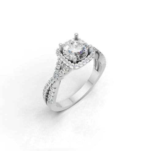 Infinity Crown Halo Ring