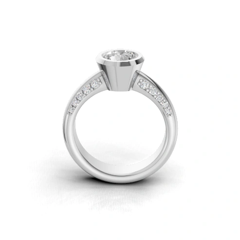 Lustre Bezel Elegance Ring