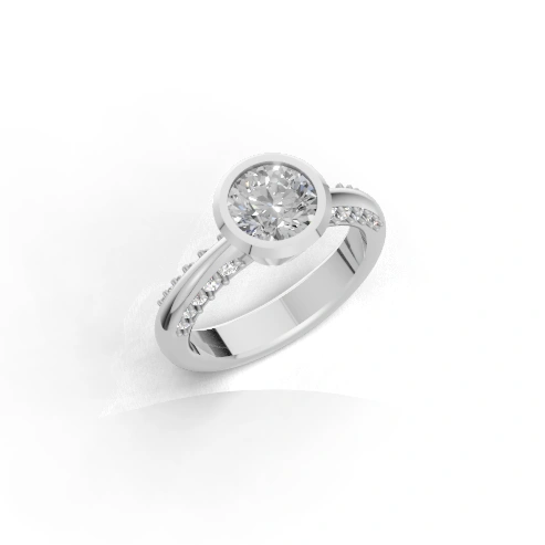 Lustre Bezel Elegance Ring