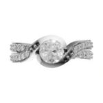 Celestial Embrace Side Stone Ring