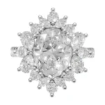Evelisse Floral Halo Ring