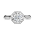 Golden Whisper Bezel Ring