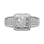 Imperial Crown Side Stone Ring