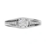 Radiant Path Side Stone Ring