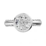 Lustre Bezel Elegance Ring