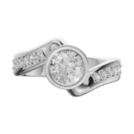 Petite Embrace Side Stone Ring
