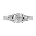 Trinity Glow Side Stone Ring