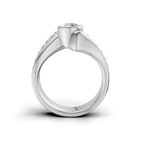 Petite Embrace Side Stone Ring