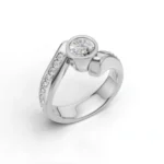 Petite Embrace Side Stone Ring