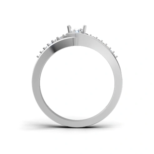 Radiant Path Side Stone Ring