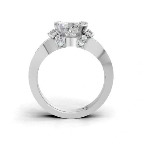 Regal Mirage Side Stone Ring
