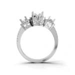 Regal Trine Three Stone Ring