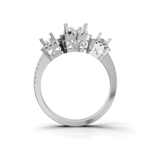 Regal Trine Three Stone Ring