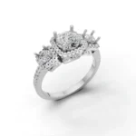 Regal Trine Three Stone Ring