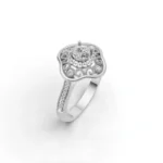 Royale Bloom Vintage Halo Ring