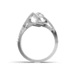 Seraph Heart Side Stone Ring